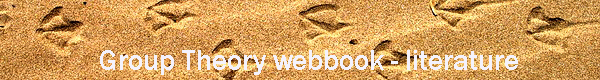 Group Theory webbook - literature